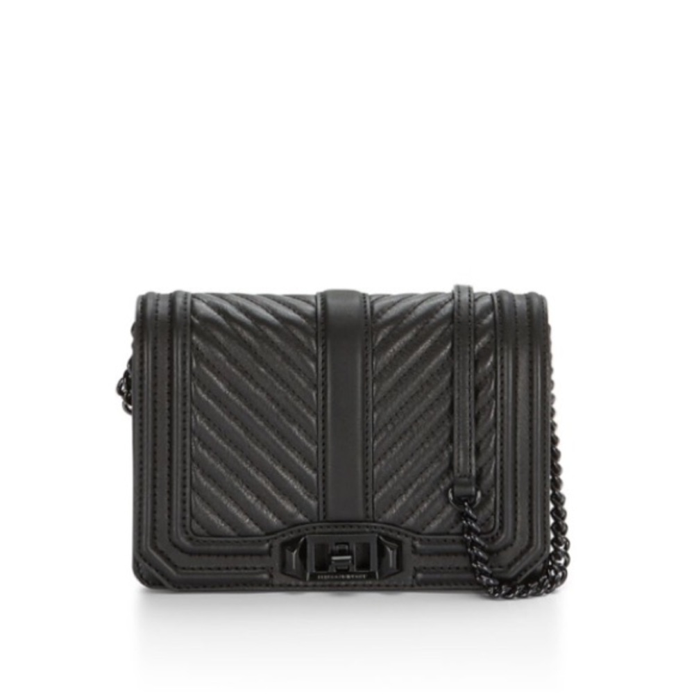 Rebecca Minkoff Chevron Quilted Small Love Crossbody